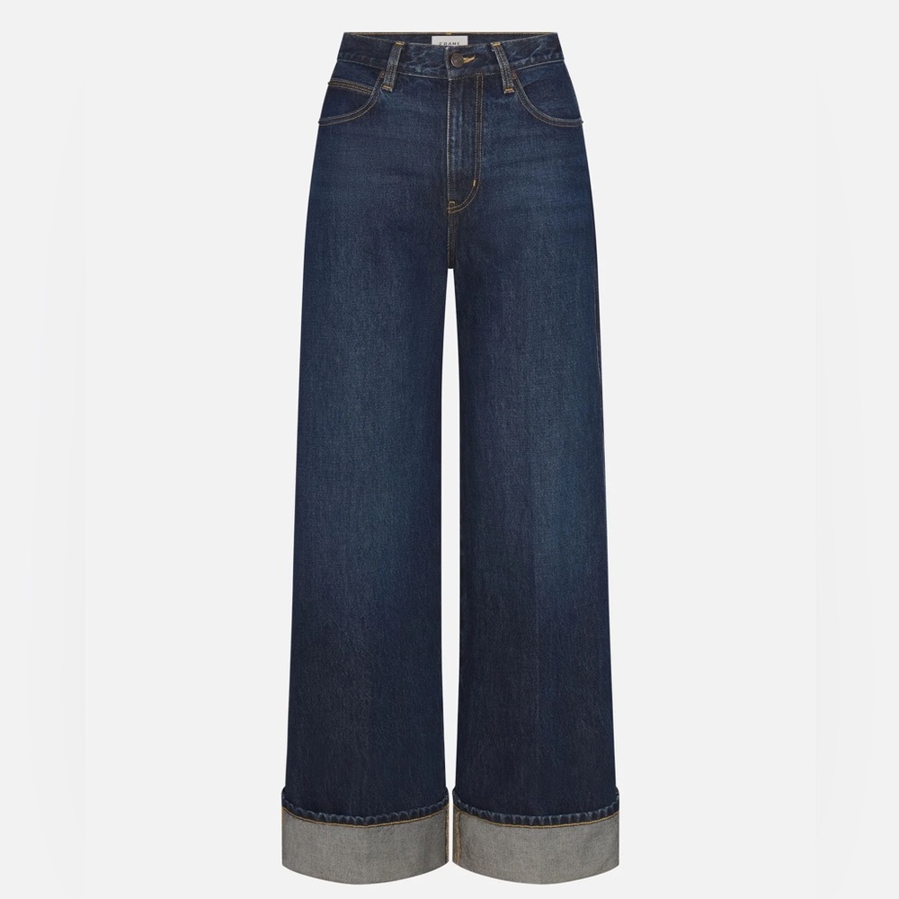 Frame Denim Dark Blue Flare Jeans - Picture 9 of 9